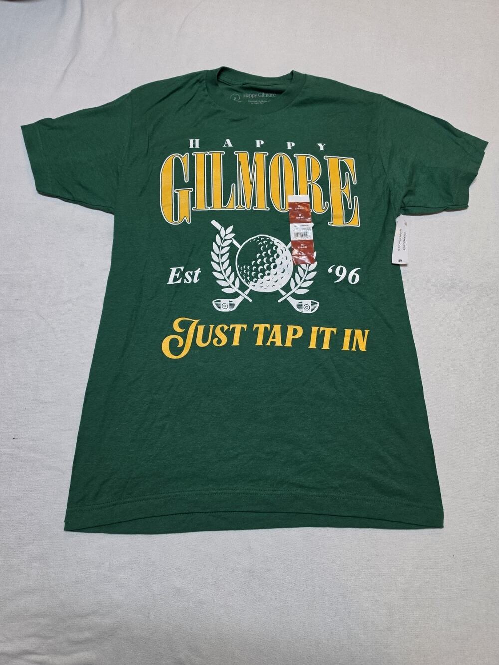Happy Gilmore Just Tap It In Golf Movie T Shirt Green Medium Comedy Tee